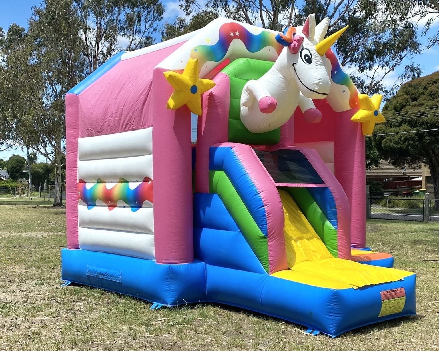 Lavish Unicorn w/slide Jumping Castle